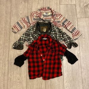 Collared shirt bundle! All size 18 mo and button down!